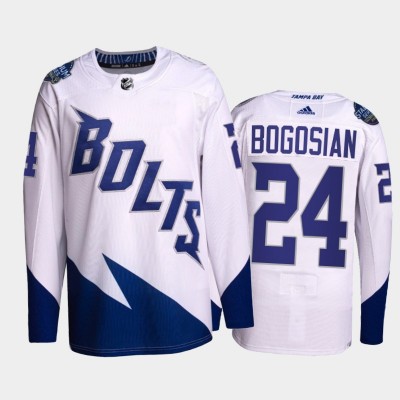 Adidas Tampa Bay Lightning #24 Zach Bogosian Men's 2022 Stadium Series Authentic NHL Jersey White